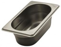BACINELLA INOX GN 1/9 dimensioni 17,6X10,8 altezza 100 capacità 1 lt